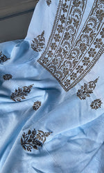 Load image into Gallery viewer, Women&#39;s Lakhnavi Handcrafted Pure Cotton UnStitched Kurta And Dupatta Set - HONC0245289
