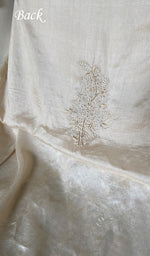 Load image into Gallery viewer, Women's Lakhnavi Handcrafted Tussar Silk Chikankari Kurta And Dupatta Set - HONC0339003