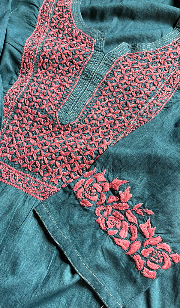 Women's Lucknowi Handcrafted Cotton Chikankari Kurti - HONC0298715