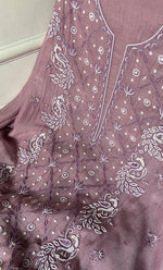 Load image into Gallery viewer, Shirin Women's Lakhnavi Handcrafted Mul Chanderi Unstitched Chikankari Full Suit Material - HONC0339566