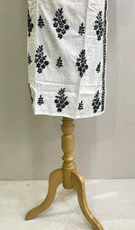 Load image into Gallery viewer, Women&#39;s Lucknowi Handcrafted Chanderi Silk Chikankari Angrakha - HONC0206999
