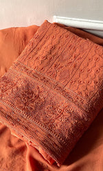 将图像加载到图库查看器中， Women&#39;s Lakhnavi Handcrafted Viscose Georgette Chikankari Full Suit Material - HONC0299912
