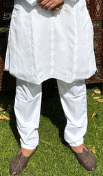 Load image into Gallery viewer, Men's Lucknowi Handcrafted Cotton Chikankari Kurta - HONC0323752