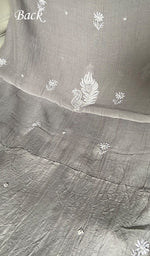 将图像加载到图库查看器中， Women's Lakhnavi Handcrafted Mul Chanderi i Semi- stitched Kurta And Dupatta Set- HONC0362577