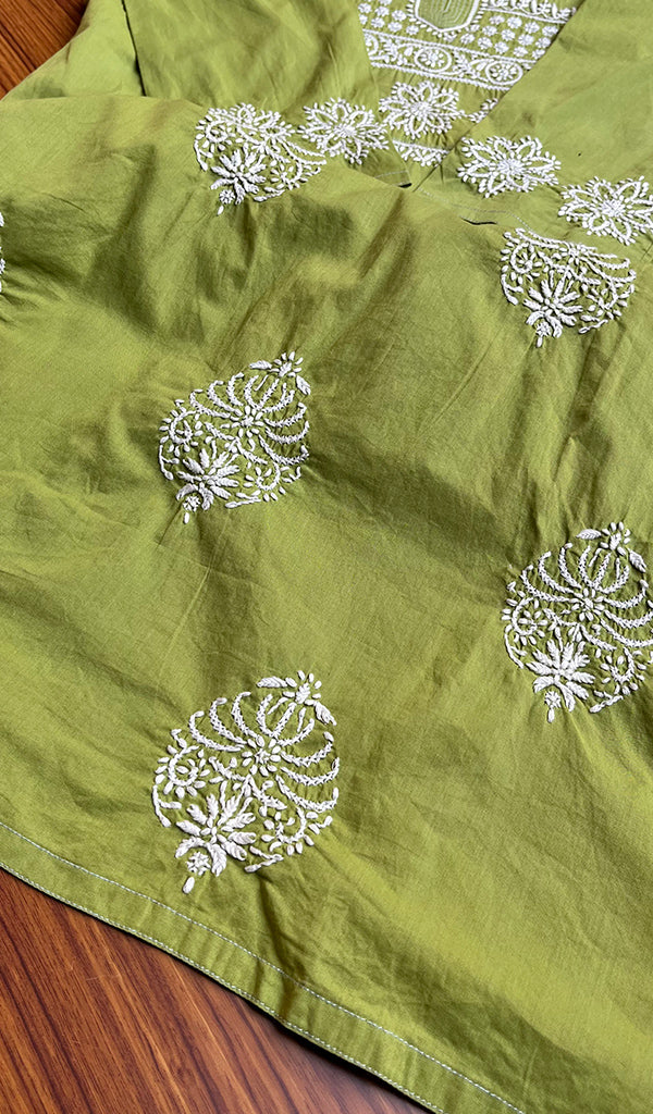 Women's Lucknowi Handcrafted Cotton Chikankari Kurti - HONC0301053