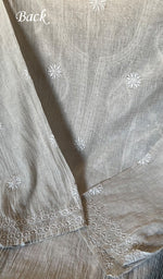 Load image into Gallery viewer, Women&#39;s Lakhnavi Handcrafted Tissue Chanderi Semi - Stitched Kurta And Dupatta Set - HONC0265428
