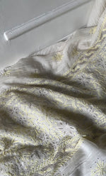 将图像加载到图库查看器中， Saanvi Women's Lakhnavi Handcrafted Mul Chanderi Unstitched Kurta And Dupatta Set- HONC0337743