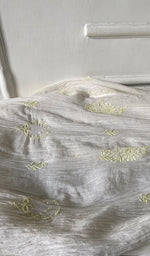 Load image into Gallery viewer, Women's Lakhnavi Handcrafted Mul Chanderi Semi - stitched Angrakha And Dupatta Set - HONC0294983