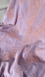 Load image into Gallery viewer, Women's Lakhnavi Handcrafted Cotton Unstitched Chikankari Suit Material - HONC0358200