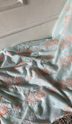 Load image into Gallery viewer, Women's Lakhnavi Handcrafted Cotton Unstitched Chikankari Suit Material - HONC0358173
