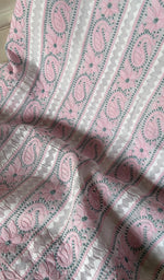 Load image into Gallery viewer, Women&#39;s Lakhnavi Handcrafted Unstitched Cotton Chikankari Suit Material - HONC0291805
