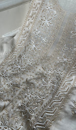 Load image into Gallery viewer, Women&#39;s Lakhnavi Handcrafted Mul Chanderi Unstitched Kurta And Dupatta Set - HONC0277054

