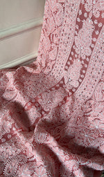 Load image into Gallery viewer, Women's Lucknowi Handcrafted Faux-Georgette Unstitched Chikankari Suit Material - HONC0348764