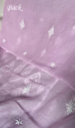 将图像加载到图库查看器中， Aavya Women's Lakhnavi Handcrafted Mul Chanderi Unstitched Kurta And Dupatta Set - HONC0348675