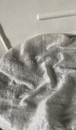 Load image into Gallery viewer, Women's Lakhnavi Handcrafted Tissue Chanderi Unstitched Chikankari Kurta And Dupatta Set - HONC0323645