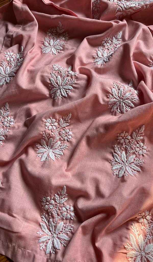 Women's Lucknowi Handcrafted Cotton Chikankari Kurti - HONC0300985