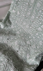 Load image into Gallery viewer, Women&#39;s Lakhnavi Handcrafted Maheshwari Mul Chanderi Kurta And Dupatta Set - HONC0200052
