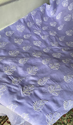 Load image into Gallery viewer, Women's Lakhnavi Handcrafted Cotton Unstitched Chikankari Suit Material - HONC0360788