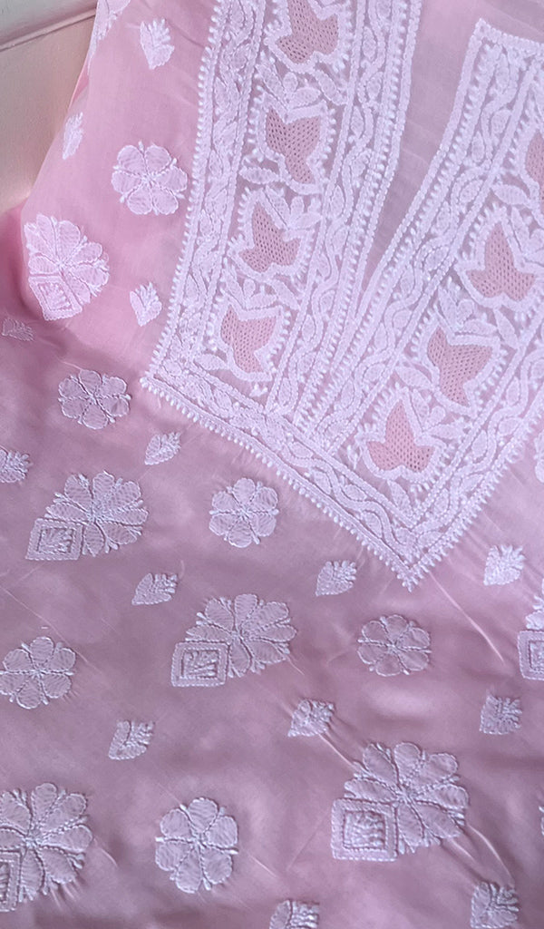 Women's Lakhnavi Handcrafted Cotton Chikankari Suit Material - HONC02744500