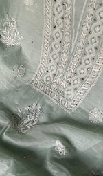 Load image into Gallery viewer, Women&#39;s Lakhnavi Handcrafted Mul Chanderi Kurta And Dupatta Set - HONC0254133

