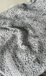 Load image into Gallery viewer, Women&#39;s Lucknowi Handcrafted Faux-Georgette Chikankari Suit Material - HONC0263367
