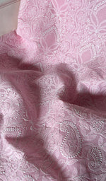 Load image into Gallery viewer, Alayna Women&#39;s Lakhnavi Handcrafted Unstitched Cotton Chikankari Suit Material - HONC0294567
