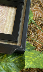 将图像加载到图库查看器中， Handcrafted Chikankari Tray with Two Coasters – Wooden Frame - HONC0269379
