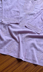 将图像加载到图库查看器中， Women&#39;s Lakhnavi Handcrafted Cotton Chikankari Top -  HONC0214059
