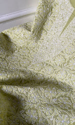 Load image into Gallery viewer, Women&#39;s Lakhnavi Handcrafted Unstitched Cotton Chikankari Suit Material - HONC0320309
