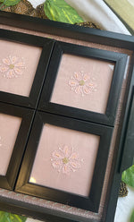 Load image into Gallery viewer, Chikankari Tray with Four Coasters - HONC0269353
