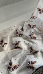 Load image into Gallery viewer, Women's Lakhnavi Handcrafted Mul Chanderi Unstitched Kurta And Dupatta Set - HONC02798120