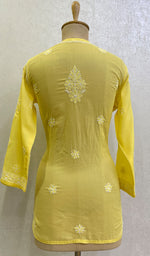 将图像加载到图库查看器中， Women&#39;s Lucknowi Handcrafted Cotton Chikankari Top -HONC0165286
