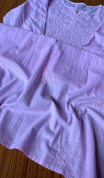 将图像加载到图库查看器中， Women&#39;s Lucknowi Handcrafted Cotton Chikankari Kurti - HONC0301051
