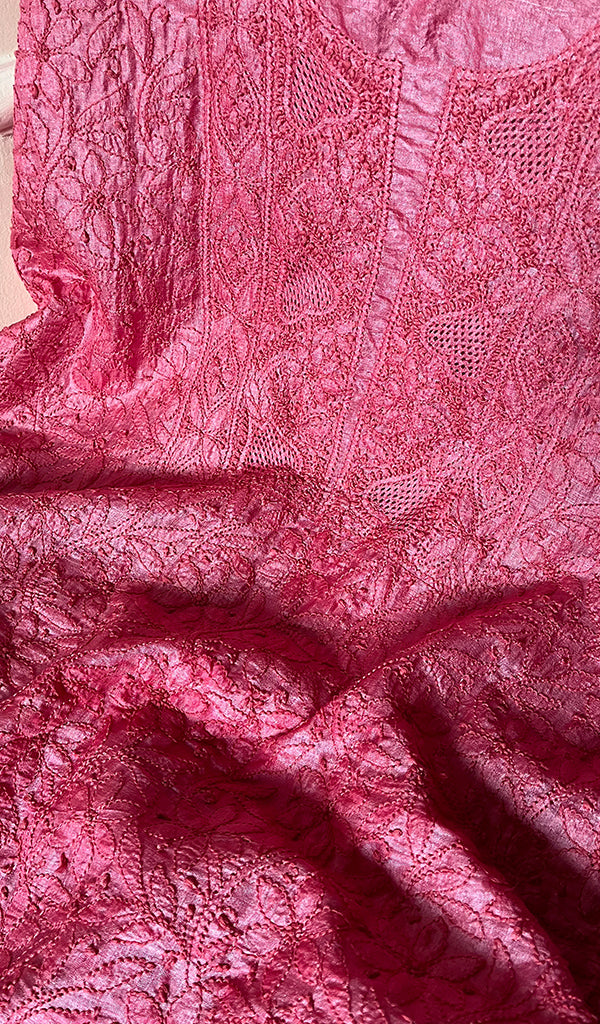 Pink Lakhnavi Chikankari Suits