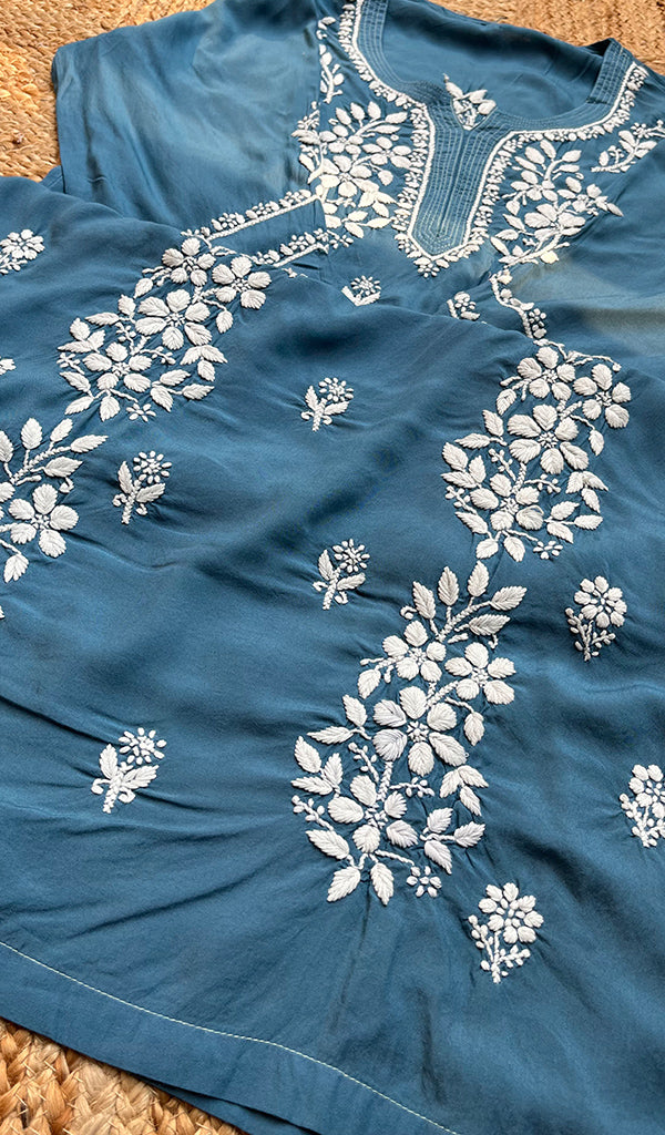 Women's Lucknowi Handcrafted Cotton Chikankari Kurti - HONC0301036