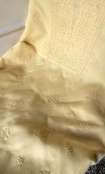 Load image into Gallery viewer, Women's Lakhnavi Handcrafted Unstitched Cotton Chikankari Suit Material - HONC0329389