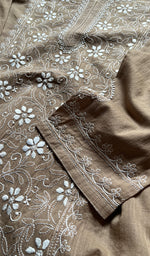 Load image into Gallery viewer, Women&#39;s Lakhnavi Handcrafted Cotton  Chikankari Kurti- HONC0300989
