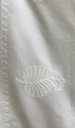 将图像加载到图库查看器中， Women&#39;s Lucknowi Handcrafted Cotton Chikankari Stoles - HONC0198440
