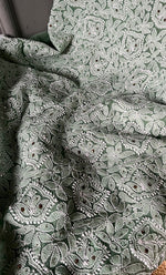 Load image into Gallery viewer, Women&#39;s Lucknowi Handcrafted Faux-Georgette Chikankari Suit Material - HONC0263405

