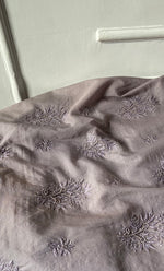 Load image into Gallery viewer, Women's Lakhnavi Handcrafted Mul Chanderi Unstitched Chikankari Full Suit Material - HONC0328112