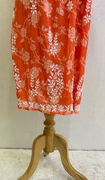 Load image into Gallery viewer, Women&#39;s Lucknowi Handcrafted Printed Cotton Chikankari Gown - HONC0150799
