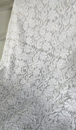 将图像加载到图库查看器中， Women's Lakhnavi Handcrafted Viscose Georgette Chikankari Kurti Fabric - HONC0343103