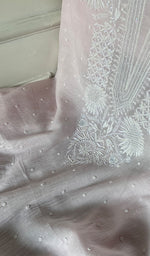 Load image into Gallery viewer, Women's Lakhnavi Handcrafted Mul Chanderi Unstitched Kurta And Dupatta Set - HONC0358259