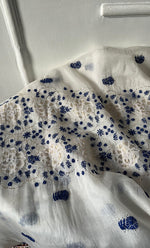 Load image into Gallery viewer, Women's Lakhnavi Handcrafted Pure Organza Chikankari Unstitched Kurta And Dupatta Set- HONC0322163