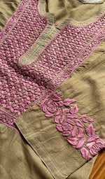 Load image into Gallery viewer, Women&#39;s Lucknowi Handcrafted Cotton Chikankari Kurti - HONC0300981
