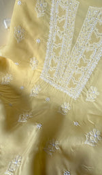 Load image into Gallery viewer, Farah Women&#39;s Lakhnavi Handcrafted Cotton Chikankari Suit Material-  HONC0265527
