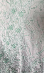 Load image into Gallery viewer, Women&#39;s Lakhnavi Handcrafted Cotton Chikankari Unstitched Kurti Fabric - HON0318050
