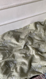 Load image into Gallery viewer, Women's Lakhnavi Handcrafted Chanderi Silk Unstitched Chikankari Full Suit - HONC0354638