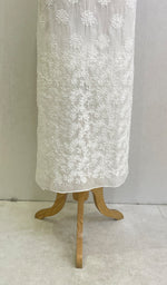 Load image into Gallery viewer, Women&#39;s Lakhnavi Handcrafted Kota Cotton Chikankari Unstitched Kurti Fabric - HONC0147799