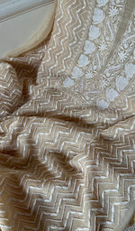 将图像加载到图库查看器中， Women&#39;s Lakhnavi Handcrafted Mul Chanderi UnStitched Kurta And Dupatta Set - HONC0298039
